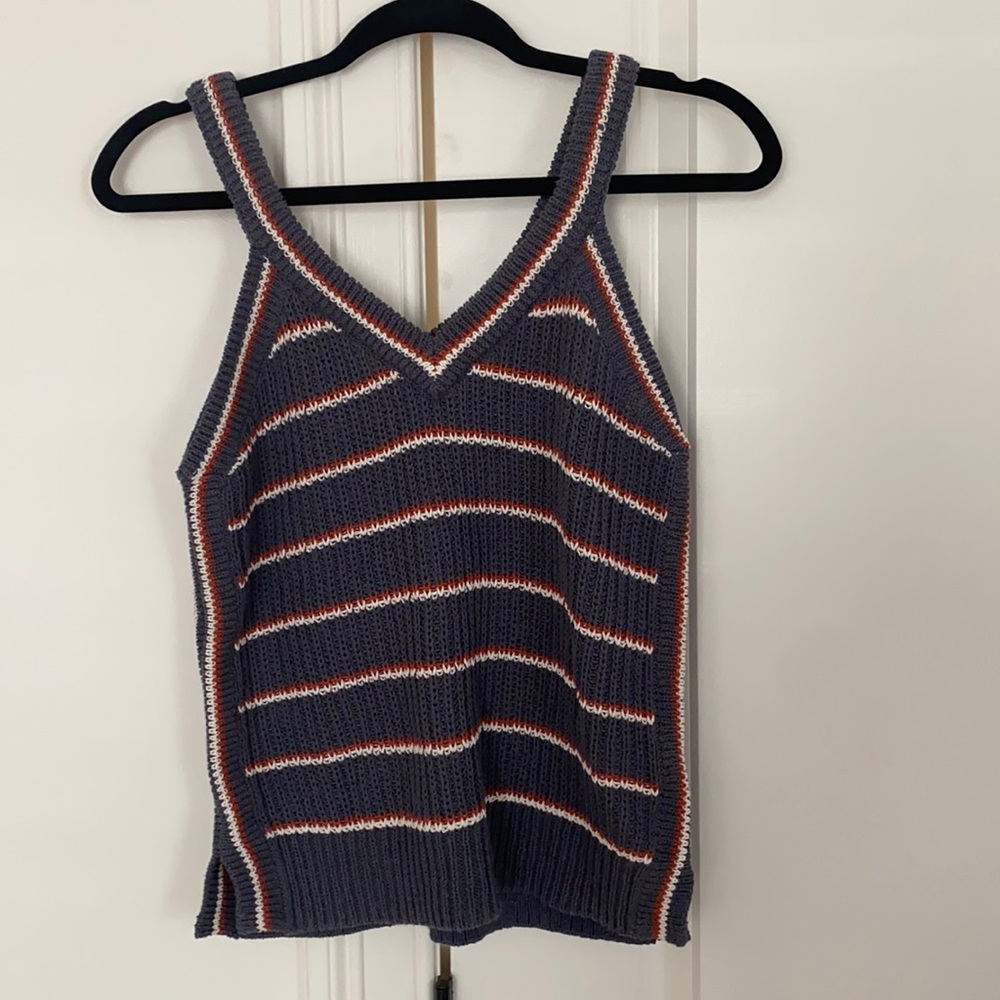 Madewell striped sweater tank